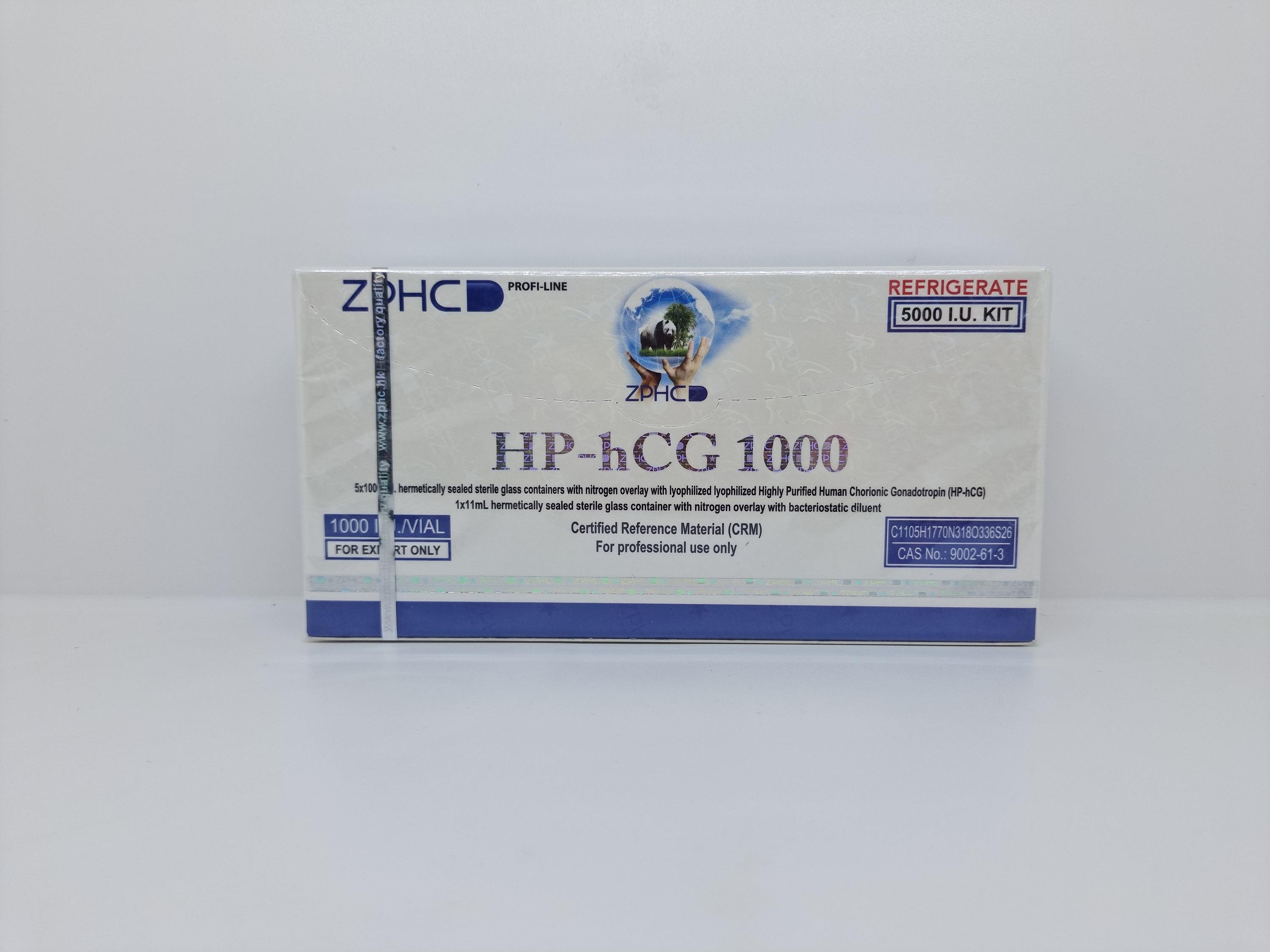 HP-hCG 1000IU/Vial ZPHC, a versatile hormone used for stimulating natural testosterone production, supporting fertility, and aiding post-cycle therapy.