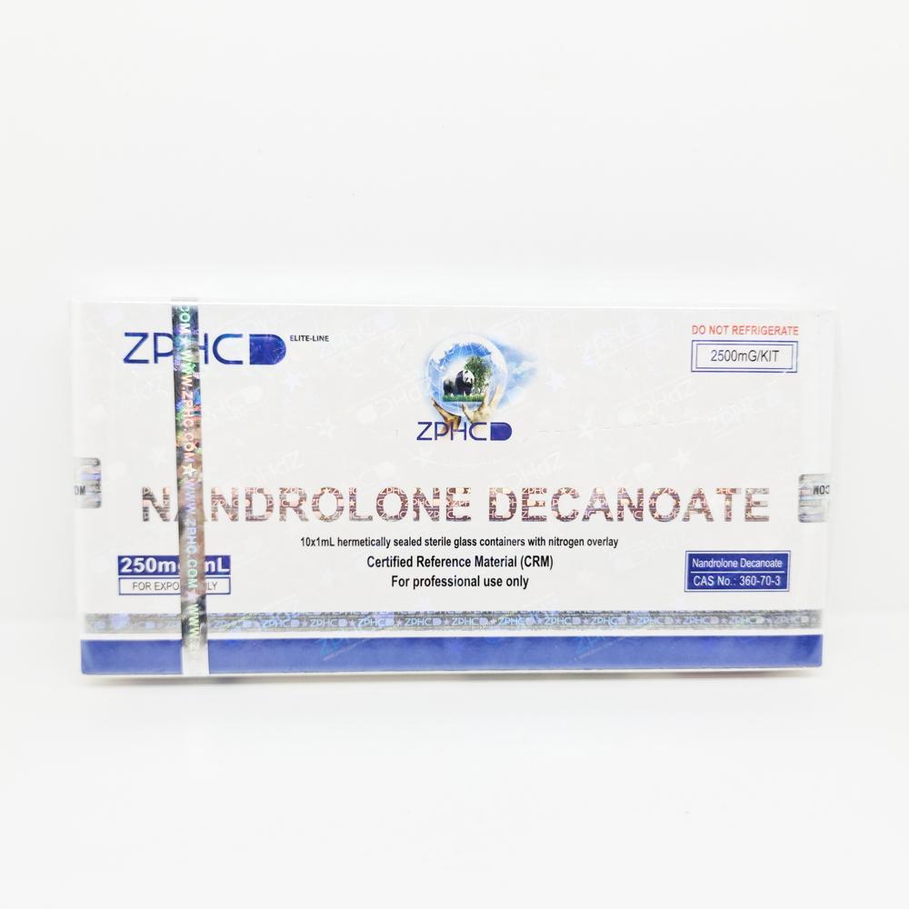 Nandrolone Decanoate 250mg/ml 1ml ZPHC ampoule, representing a long-acting anabolic steroid used for muscle mass gain, strength enhancement, and joint health support.