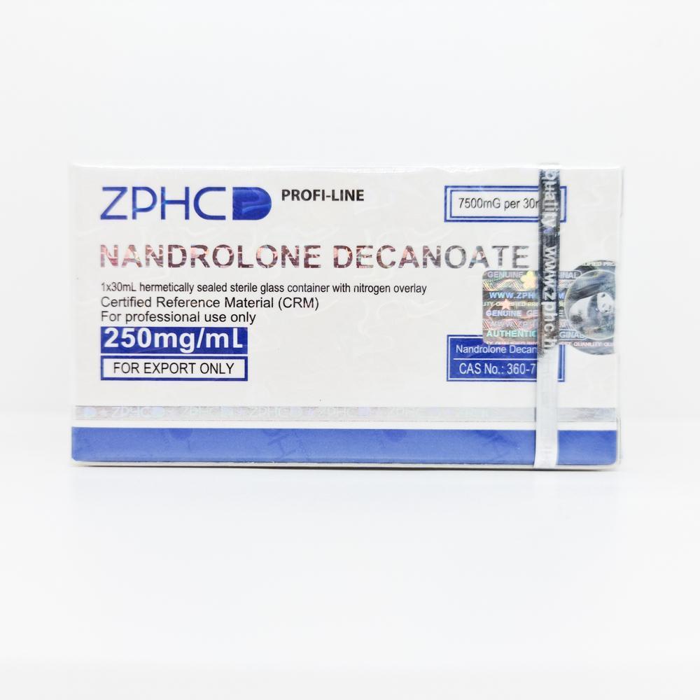Nandrolone Decanoate 250mg/ml 30ml ZPHC vial, representing a long-acting anabolic steroid used for muscle mass gain, strength enhancement, and joint health support.