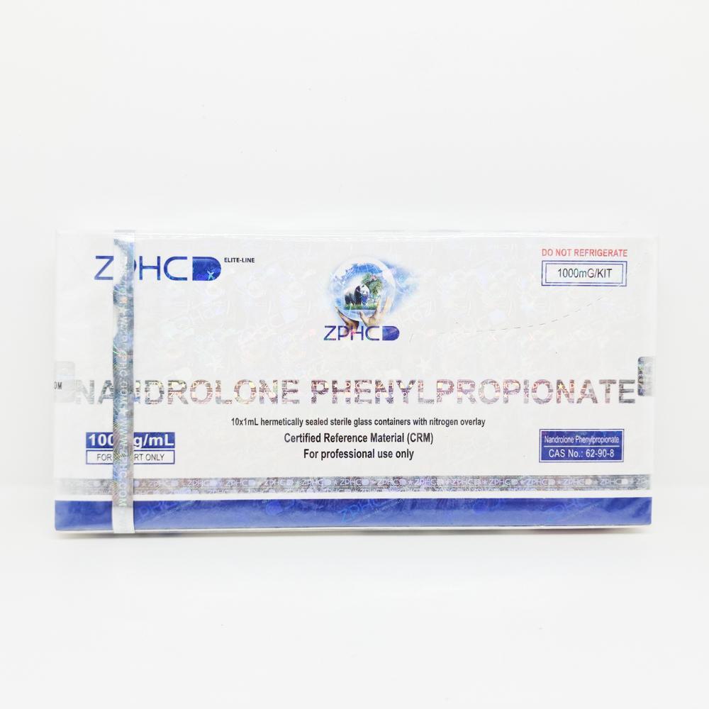 Nandrolone Phenylpropionate 100mg/ml 1ml ZPHC ampoule, representing a fast-acting anabolic steroid used for rapid muscle mass gain, strength enhancement, and joint health support.