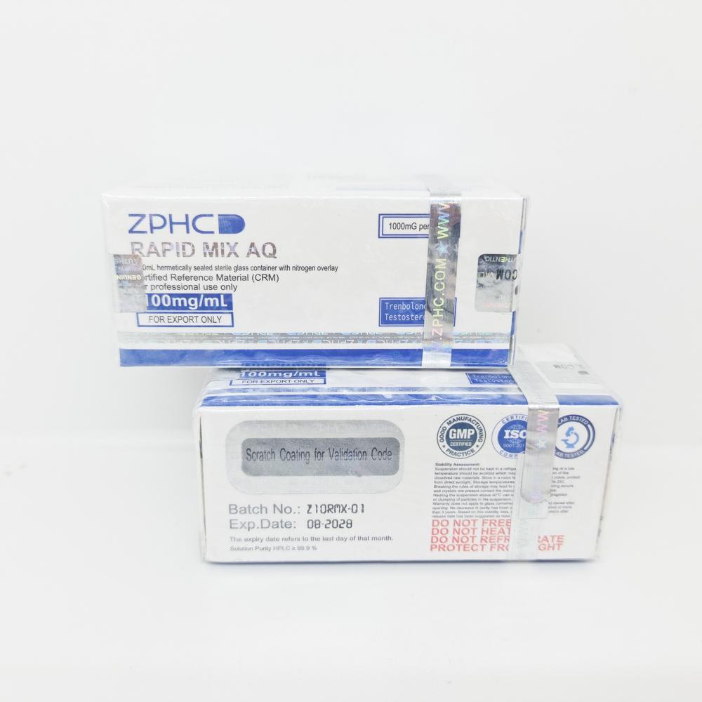 RAPID MIX 100mg/ml 10ml ZPHC vial, representing a potent anabolic steroid blend used for rapid muscle mass gain, strength enhancement, and cutting cycles.