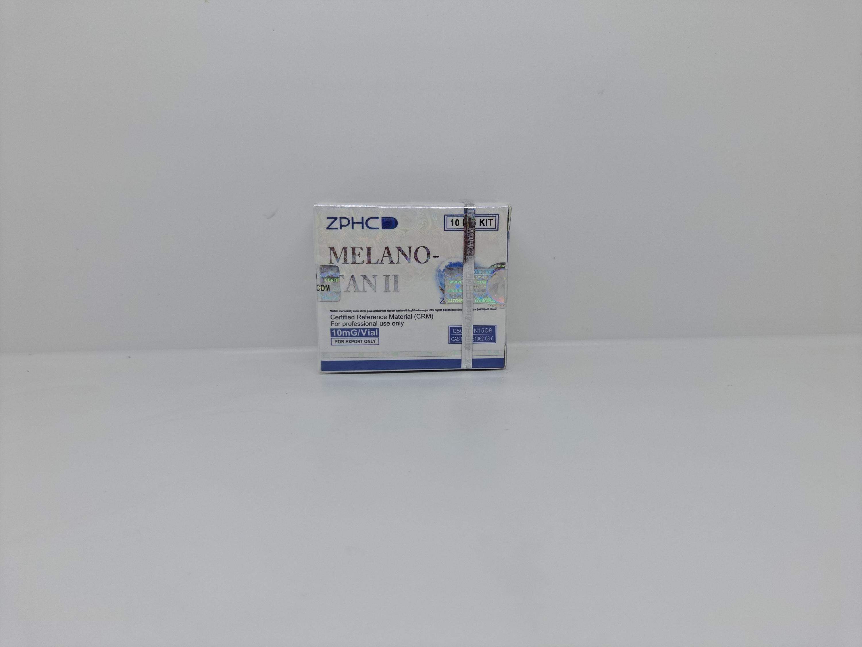 Melanotan-2 10mg ZPHC vial, representing a peptide hormone used for achieving a natural tan and enhancing libido.