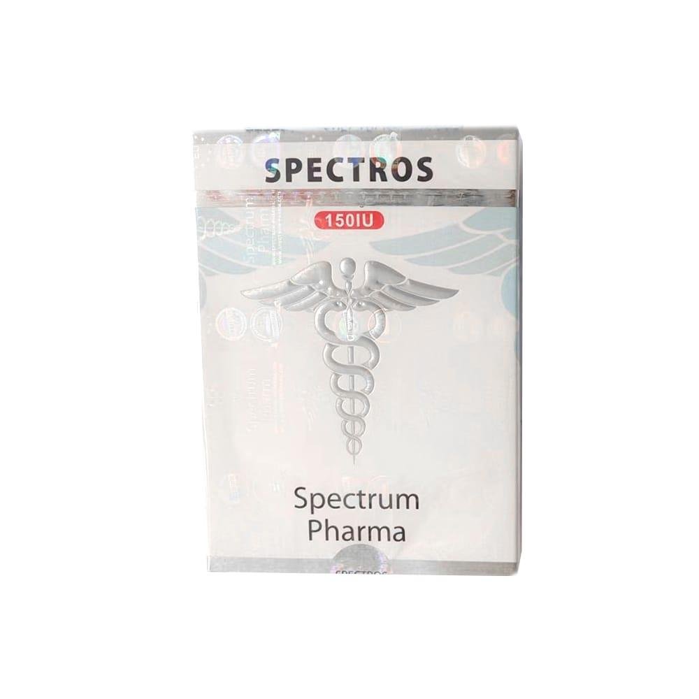 SPECTROS 150IU HGH Spectrum Pharma vial, representing a high-quality human growth hormone used for muscle growth, fat loss, and anti-aging benefits.