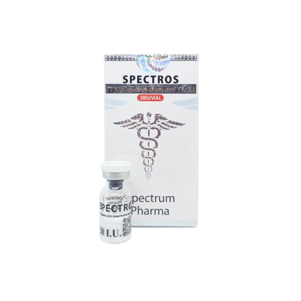 SPECTROS 280IU HGH Spectrum Pharma vial, representing a high-potency human growth hormone used for muscle growth, fat loss, and anti-aging benefits.