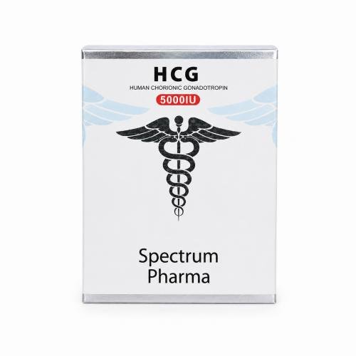 HCG 5000iu Spectrum Pharma box on white background