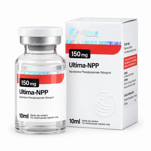 Ultima-NPP 150mg/ml 10ml vial and package on white background