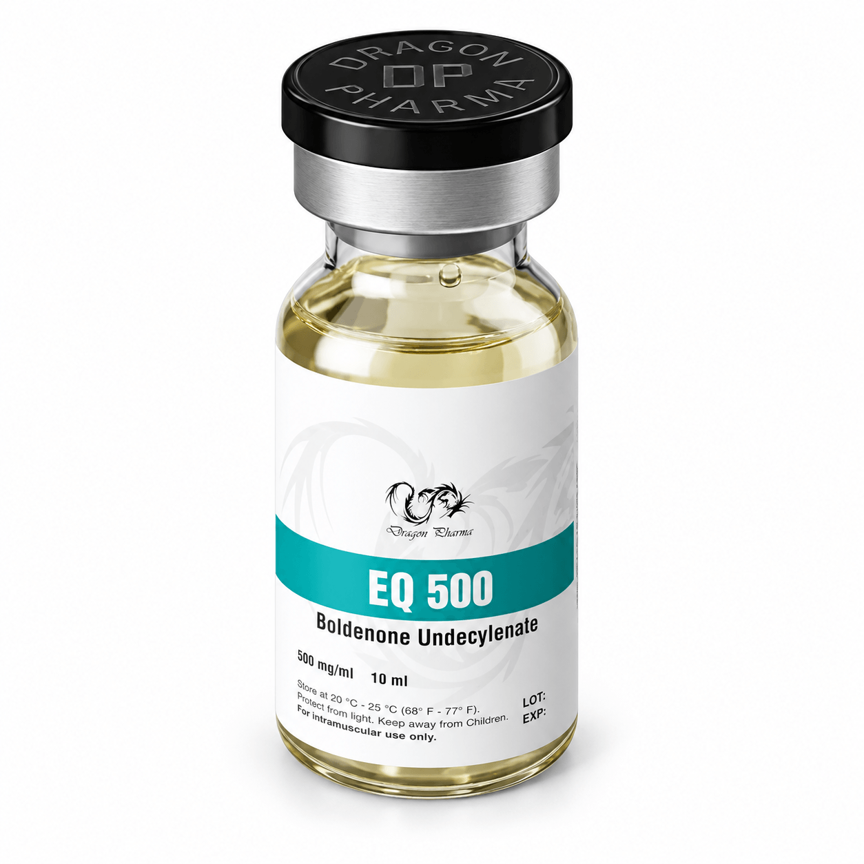 EQ (Boldenone Undecylenate / Equipoise) 500mg/ml 10ml vial on white backgroun