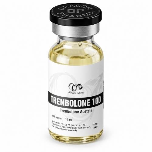 Trenbolone Acetate from Dragon Pharma 100mg/ml 10ml vial on white background