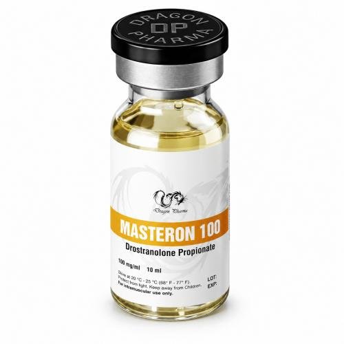 Masteron (Drostanolone Propionate) by Dragon Pharma 100mg/ml 10ml vial on white background
