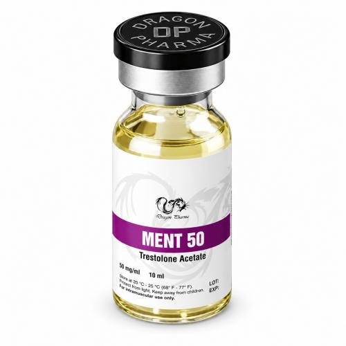 Ment (Trestolone Acetate) by Dragon Pharma 50mg/ml 10ml vial on white background