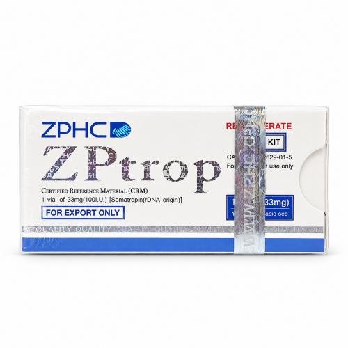 ZPtrop HGH ZPHC — 100 IU (1 lyophilized vial) package on white background