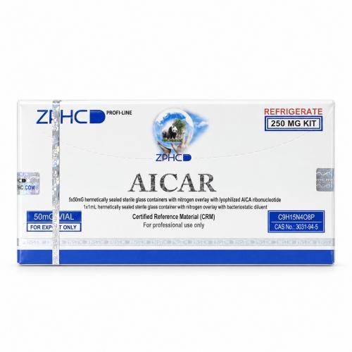 AICAR 250 mg kit by ZPHC Profi-Line in sealed white and blue packaging, displayed on a clean white background.
