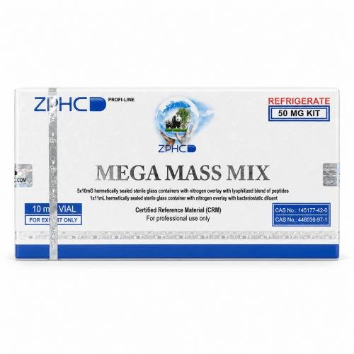 ZPHC Profi-Line Mega Mass Mix 50 mg kit in sealed white and blue packaging, displayed on a clean white background.